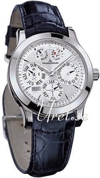 Jaeger LeCoultre Master Control Srebrny/Skóra Ø42 mm 161642A