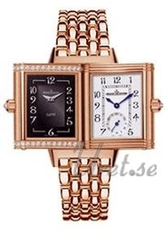 Jaeger LeCoultre Reverso Duetto Srebrny/18 karatowe różowe złoto 39x23 mm 2562101