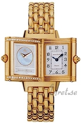 Jaeger LeCoultre Reverso Joaillerie Duetto Biały/18 karatowe żółte złoto 33.2x20.7 mm 2661110