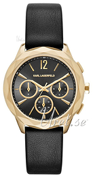 Karl Lagerfeld Optik Czarny/Skóra Ø38 mm KL4009