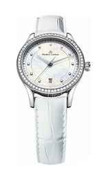 Maurice Lacroix Les Classiques Ladies Date Biały/Skóra Ø33 mm LC1026-SD501-170