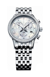Maurice Lacroix Les Classiques Ladies Chronographe Phases De Lune Biały/Stal Ø38 mm LC1087-SD502-160