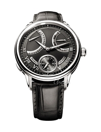 Maurice Lacroix Masterpiece Calendrier Retrograde Czarny/Skóra Ø45 mm MP7268-SS001-310