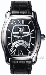 Maurice Lacroix Masterpiece Retrograde Czarny/Skóra 41x39 mm MP6119-SS001-31E