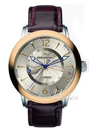 Maurice Lacroix Masterpiece Classic Srebrny/Skóra Ø42 mm MP6188-PS101-121