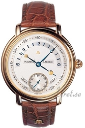 Maurice Lacroix Masterpiece Srebrny/Skóra Ø43 mm MP6228-YG101-190