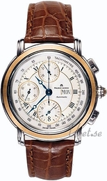 Maurice Lacroix Masterpiece Srebrny/Skóra Ø40 mm MP6318-YS101-11E