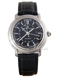 Maurice Lacroix Masterpiece Classic Czarny/Skóra Ø40 mm MP6328-SS001-39G