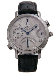Maurice Lacroix Masterpiece Retrograde Srebrny/Skóra Ø43 mm MP7018-SS101-110