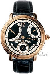 Maurice Lacroix Masterpiece Czarny/Skóra Ø43 mm MP7068-PG101-390