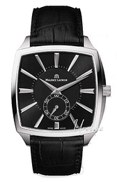 Maurice Lacroix Miros Czarny/Skóra 39x37 mm MI7007-SS001-330