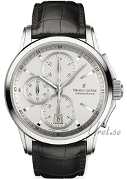 Maurice Lacroix Pontos Srebrny/Skóra Ø43 mm PT7548-SS001-130