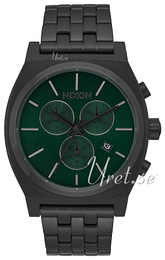 Nixon The Time Teller Zielony/Stal Ø39 mm A9722399-00