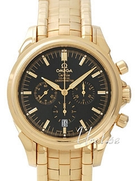 Omega De Ville Czarny/18 karatowe żółte złoto Ø41 mm 4141.50.00