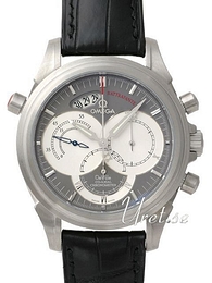 Omega De Ville Co-Axial Rattrapante Szary/Skóra Ø41 mm 4848.40.31