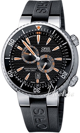 Oris Diving Czarny/Guma Ø44 mm 649 7610 7164 RS