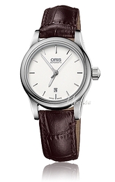 Oris Culture Classic Date Srebrny/Skóra Ø28.5 mm 561 7650 4051 LS