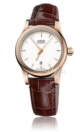 Oris Culture Classic Date Srebrny/Skóra Ø28.5 mm 561 7650 4851 LS