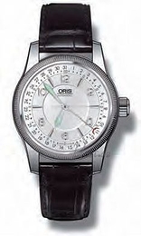 Oris Aviation Big Crown Pointer Date Srebrny/Skóra Ø30 mm 584 7626 4061 LS