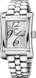 Oris Culture Rectangular Date 2008 Srebrny/Stal 25.9x37 mm 561 7620 4061 MB