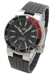 Oris Diving Czarny/Guma Ø44 mm 733 7562 7154 RS