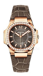 Patek Philippe Nautilus Brązowy/Skóra Ø32 mm 7010R/010