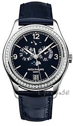 Patek Philippe Complicated Annual Calender Niebieski/Skóra Ø39 mm 5147G/001