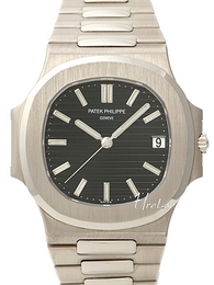 Patek Philippe Nautilus Niebieski/18 karatowe białe złoto Ø37 mm 3711/1G