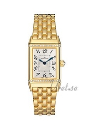 Jaeger LeCoultre Reverso Joaillerie Duetto Classique Biały/18 karatowe żółte złoto 38.7x23 mm 2561102