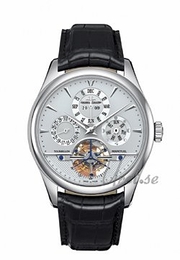 Jaeger LeCoultre Master Grande Tradition Tourbillon With Perpetual Calendar Srebrny/Skóra Ø42 mm 500649A