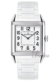 Jaeger LeCoultre Reverso Squadra Srebrny/Guma 40x31 mm 7068720