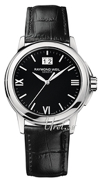 Raymond Weil Tradition Czarny/Skóra Ø42 mm 5576-ST-00207