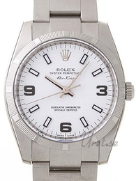 Rolex Air-King Biały/Stal Ø34 mm 114210/6