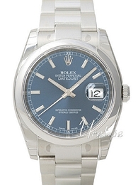 Rolex Datejust Steel Niebieski/Stal Ø36 mm 116200-0057