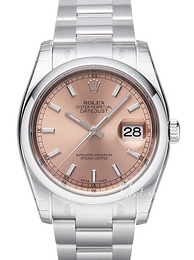 Rolex Datejust Steel Różowy/Stal Ø36 mm 116200-0079