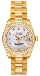 Rolex Datejust Biały/18 karatowe białe złoto Ø36 mm 178288