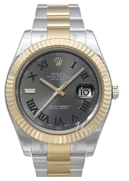 Rolex Datejust II Srebrny/18 karatowe żółte złoto Ø41 mm 116333/2