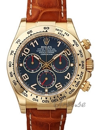 Rolex Daytona Czarny/Skóra Ø40 mm 116518/8