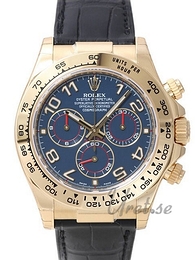 Rolex Daytona Czarny/Skóra Ø40 mm 116518/9