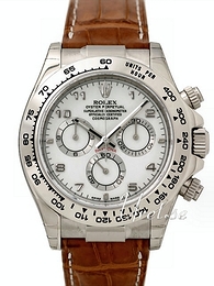 Rolex Daytona Biały/Skóra Ø40 mm 116519