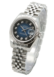 Rolex Lady Oyster Perpetual Niebieski/Stal Ø26 mm 179174/19