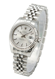 Rolex Lady Oyster Perpetual Srebrny/Stal Ø26 mm 179174/3