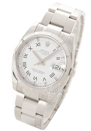 Rolex Oyster Perpetual Date Biały/Stal Ø34 mm 115210/5