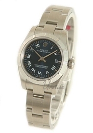 Rolex Lady Oyster Perpetual Czarny/Stal Ø26 mm 176210/6