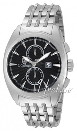 S.Coifman Dress Czarny/Stal Ø44 mm SC0137
