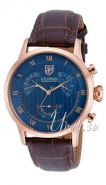 S.Coifman Dress Niebieski/Skóra Ø42 mm SC0354