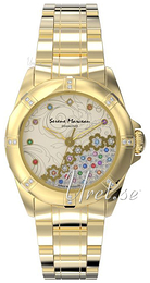 Seiko Dress Beżowy/Stal w odcieniu złota Ø29 mm S010.02