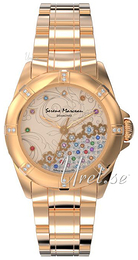 Seiko Beżowy/Stal w kolorze różowego złota Ø29 mm S010.03