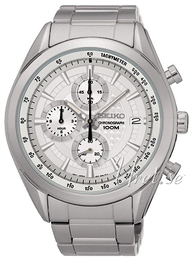 Seiko Chronograph Srebrny/Stal Ø45 mm SSB173P1