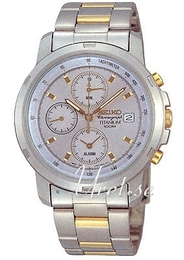 Seiko Chronograph Srebrny/Tytan Ø41 mm SNA109